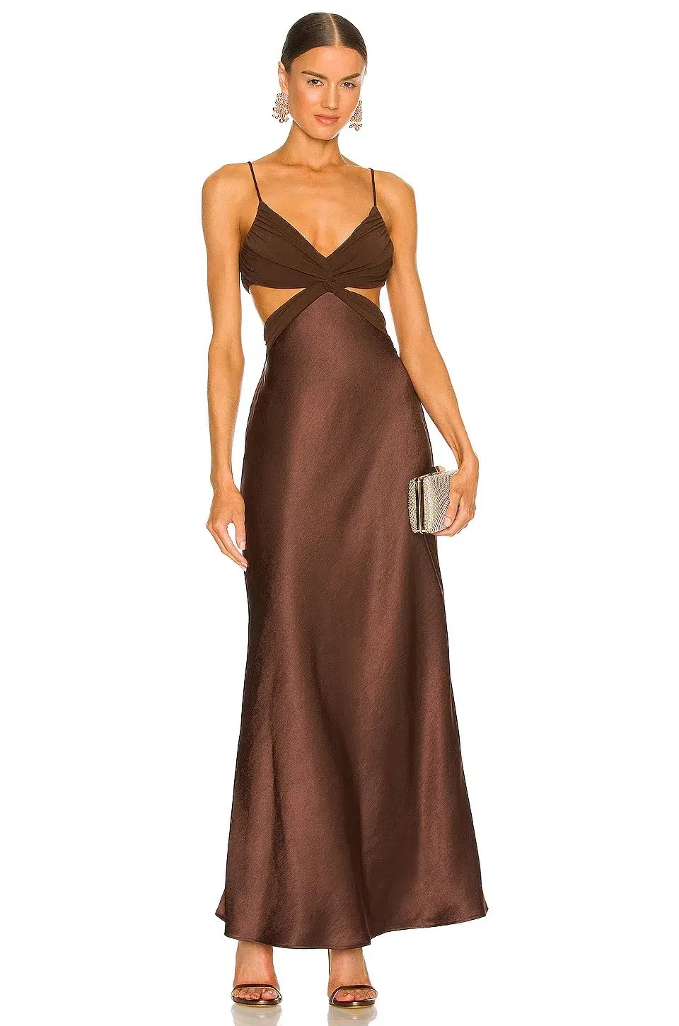 Bec & Bridge Nadia Twist Dress Brown Size 10 photo 5