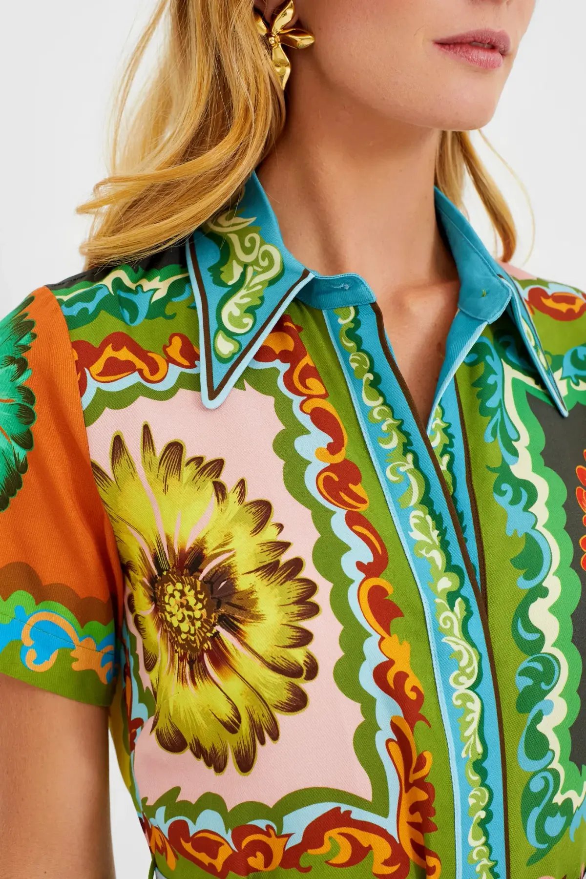 Alemais Disco Daisy Shirtdress Multi Size 8 photo 5