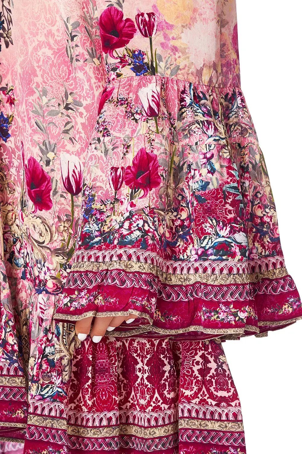 Camilla La Belle A Line Frill Mini Dress Print Size XL / AU 16 photo 4