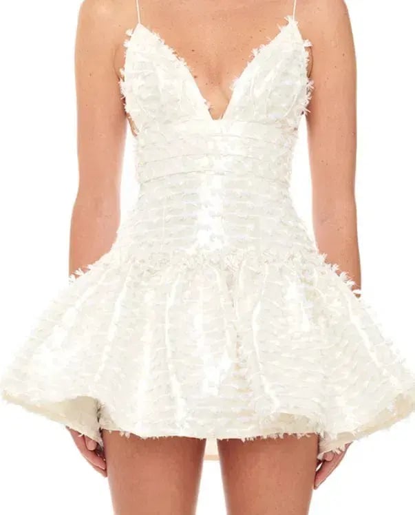 Eliya The Label Daisy Dress Ivory White Size AU 10 photo 3