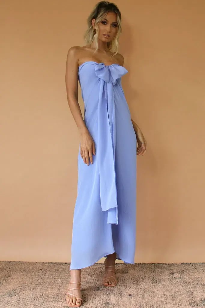 Sisters The Label Sasha Gown - Vienna Sky Silk photo 3