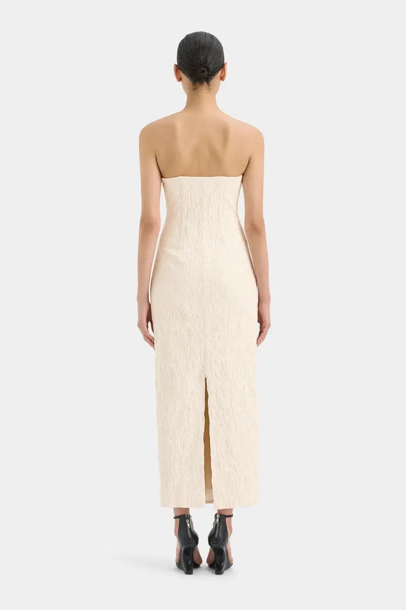 Sir The Label Etienne Column Gown Cloud Jacquard Size 0/AU 6 photo 2