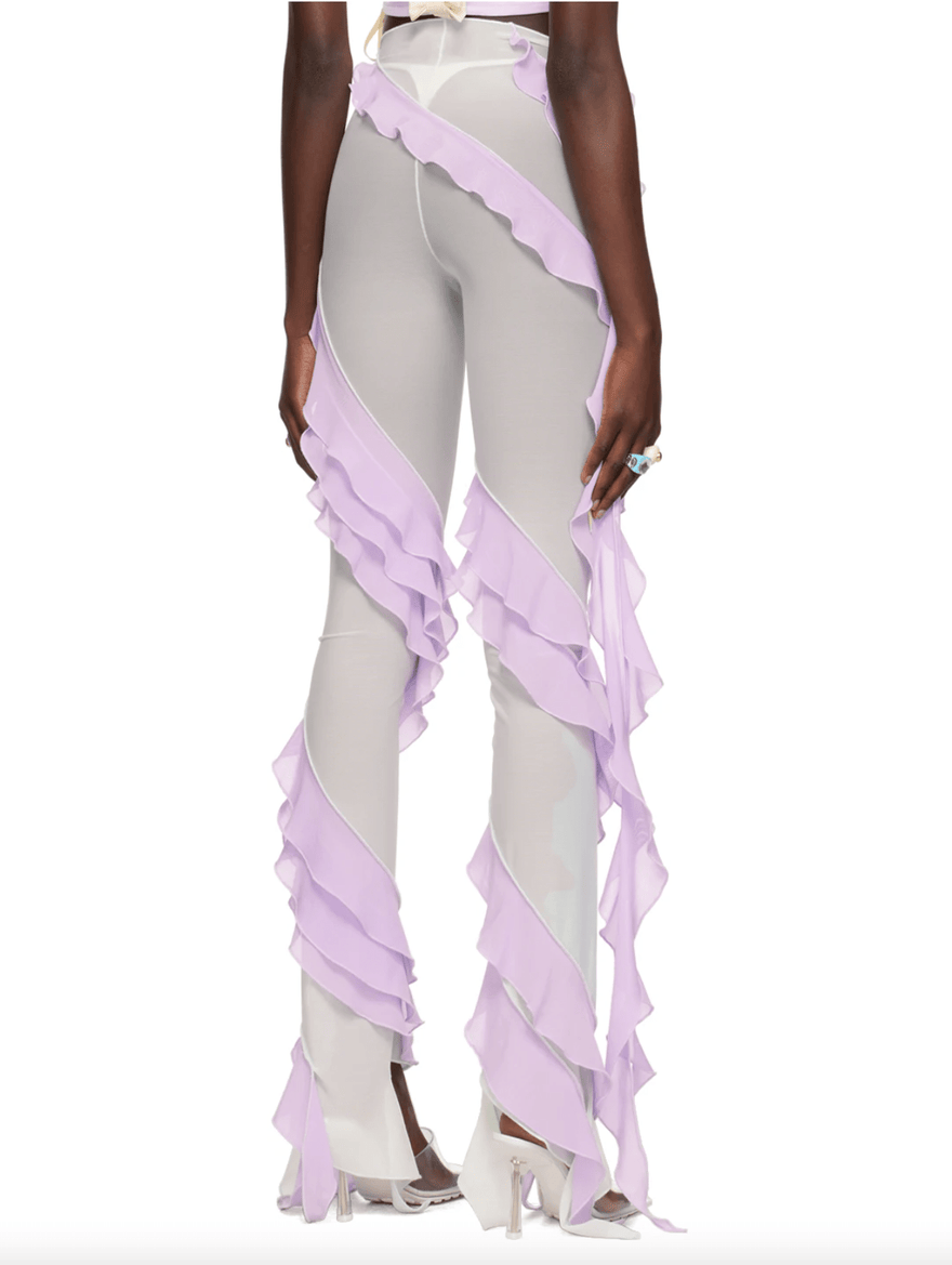 Fanci Club Green & Purple Valley Girl Trousers photo 3