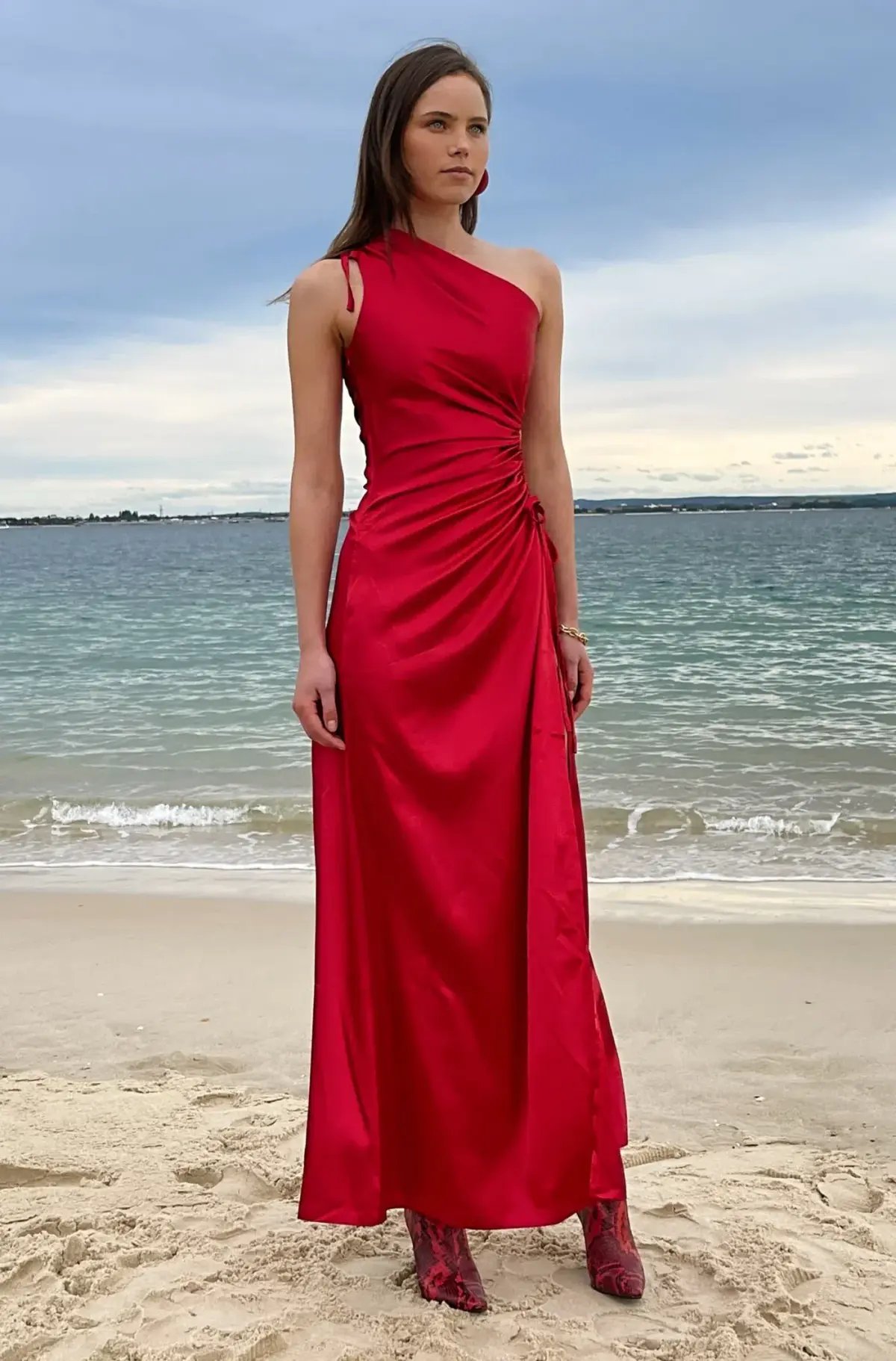 Sonya Moda Nour Scarlet Dress Red Size AU 8 photo 5