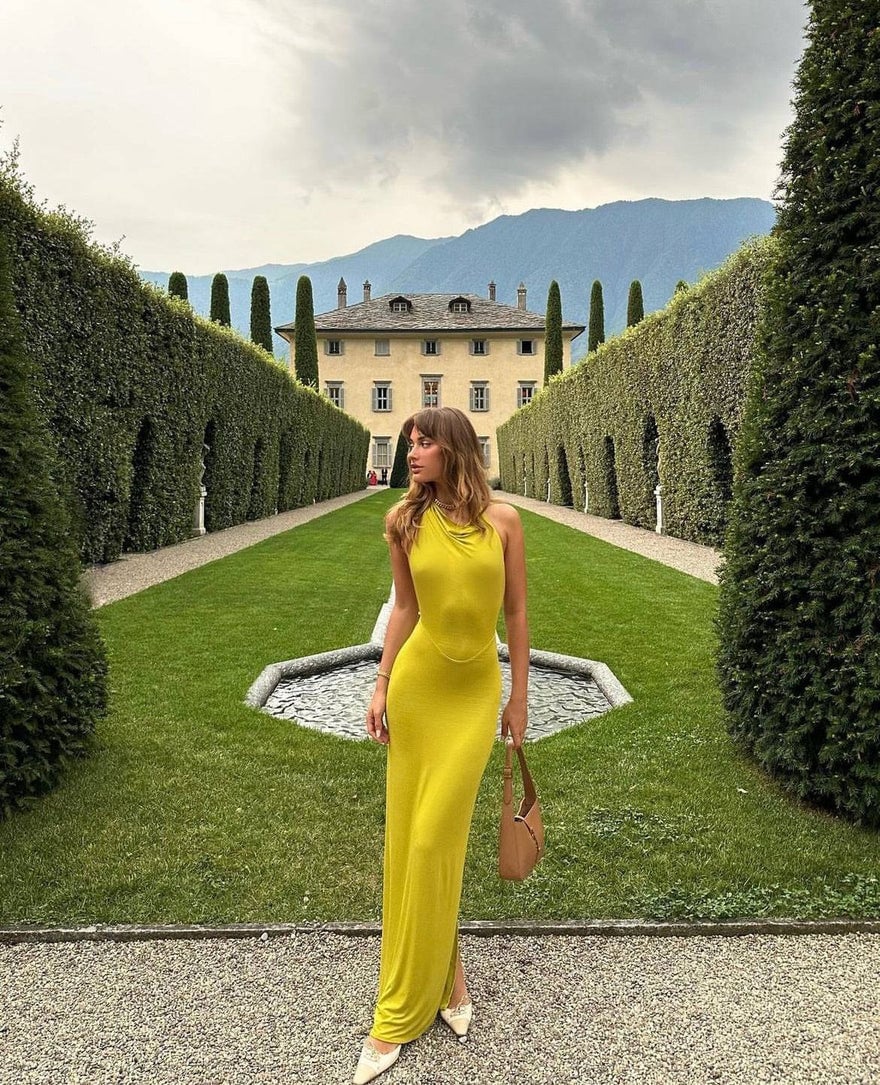 Natalie Rolt Karolina Dress in Chartreuse photo 2