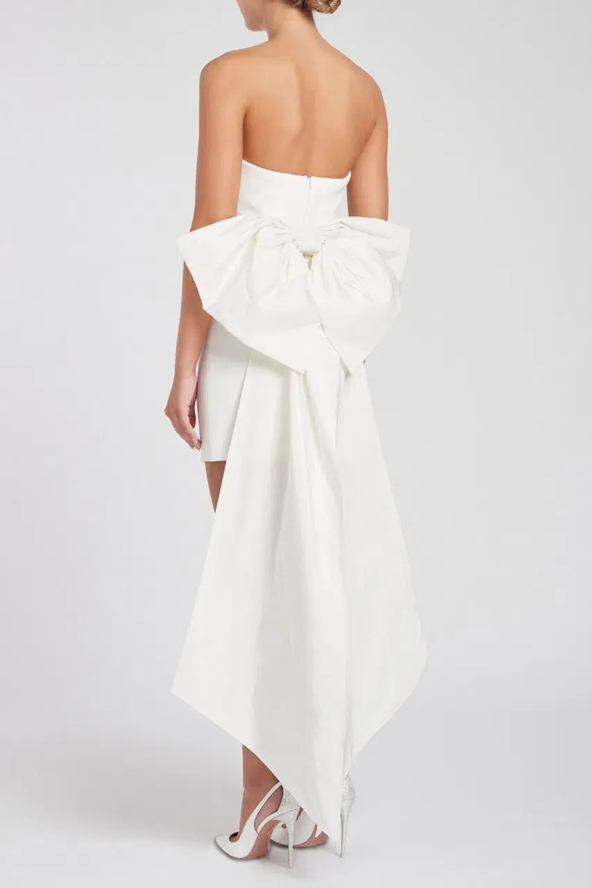 Rebecca Vallance Daphne Mini Dress Ivory Size 10 photo 2