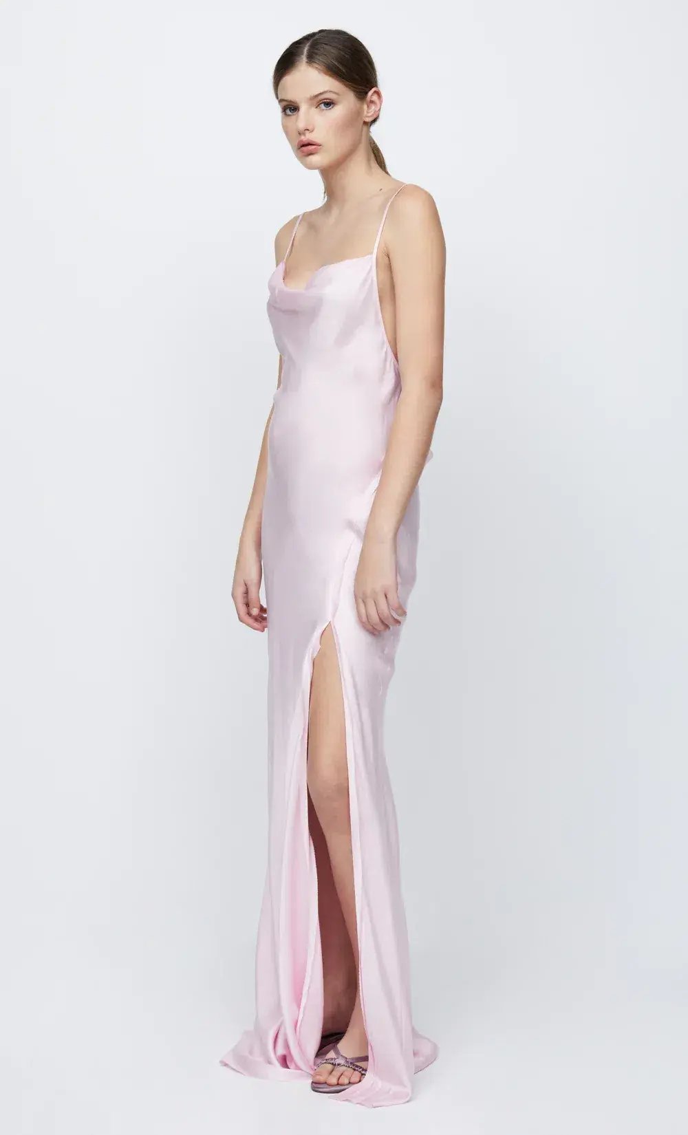 Bec & Bridge Joelle Split Maxi Dress Quartz Blush Size AU 6 photo 4