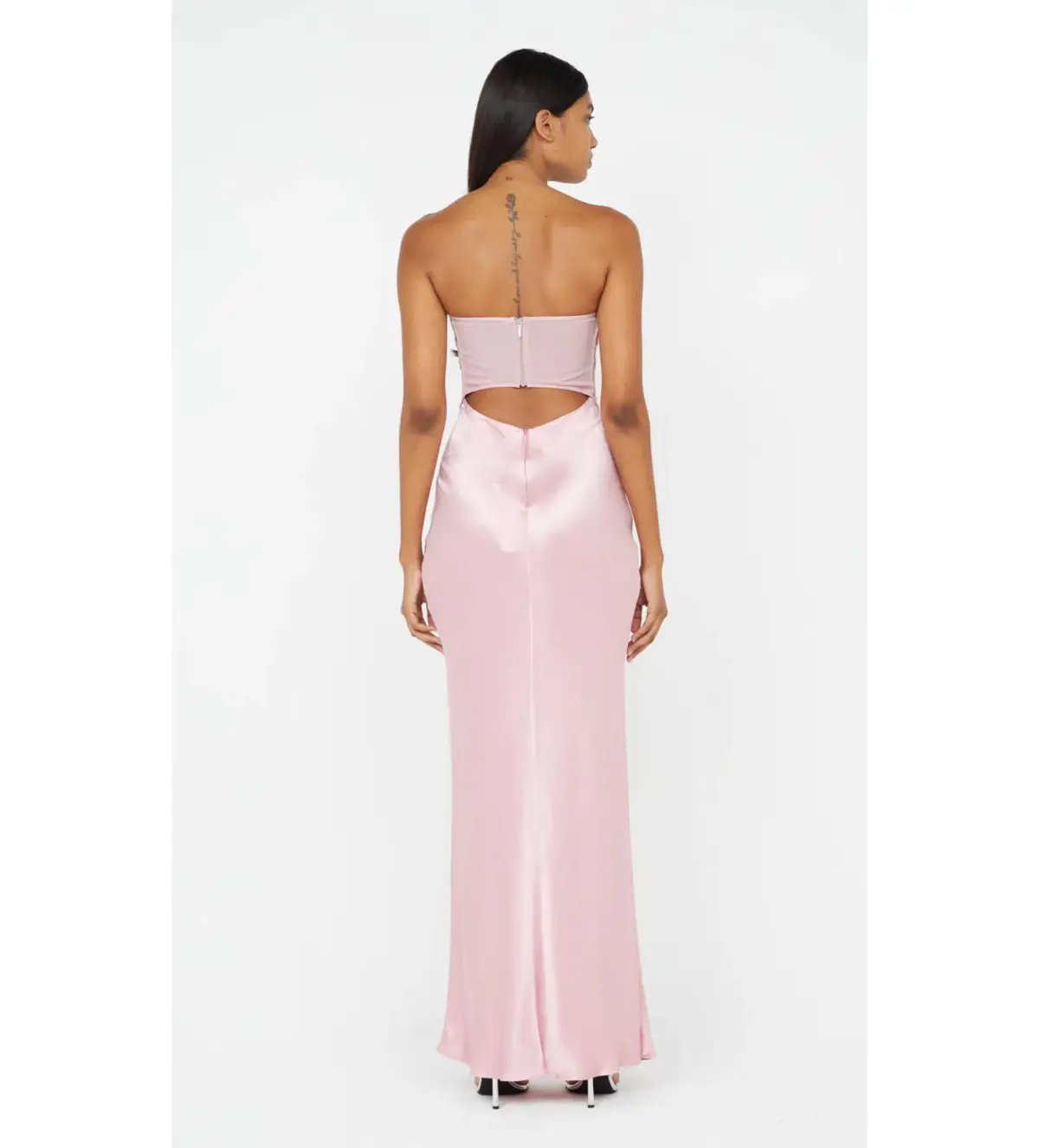 Bec & Bridge Halle Strapless Gown in Dusty Pink Size 10 photo 4