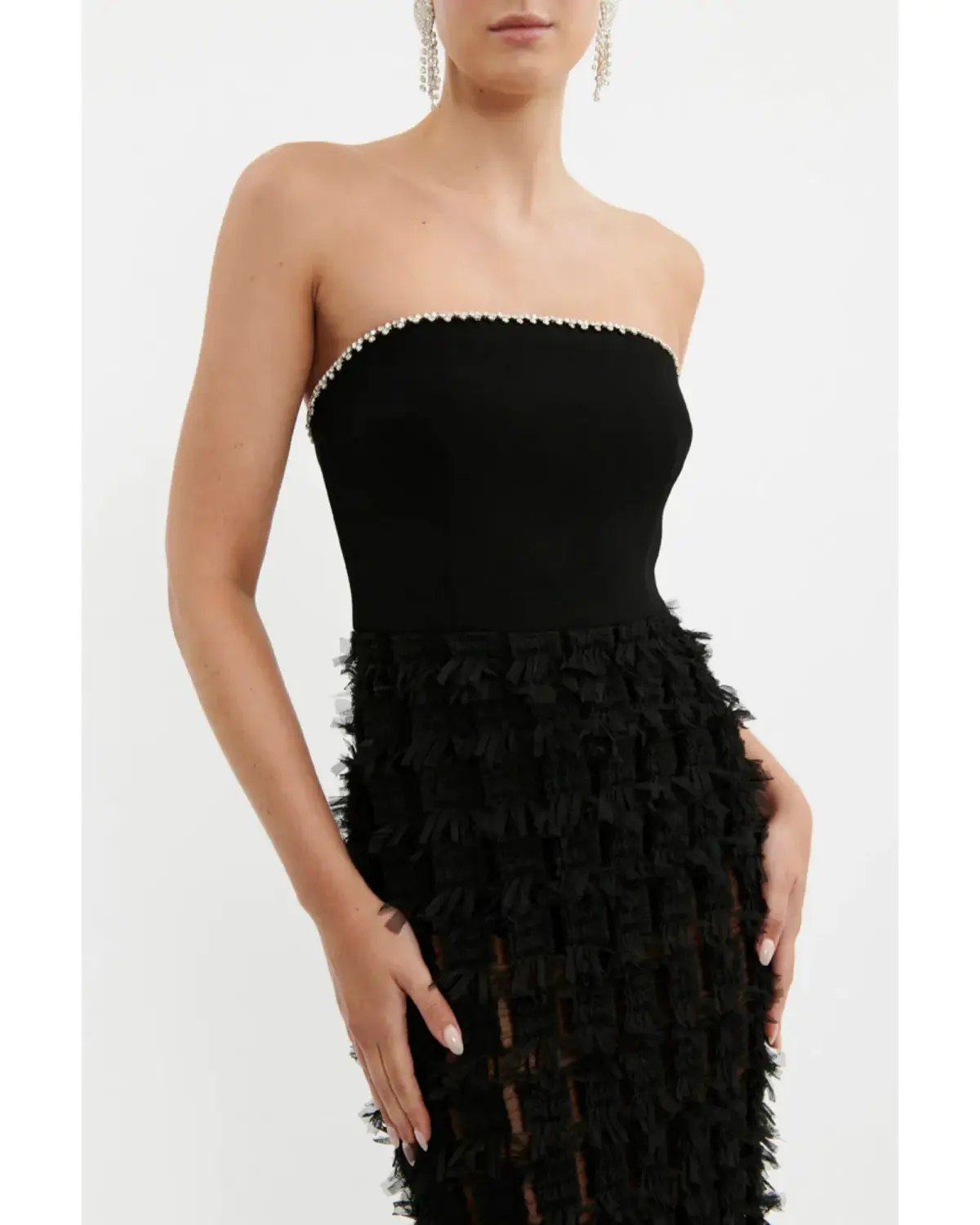 Rebecca Vallance Cherie Amour Gown Black Size AU 8 photo 3