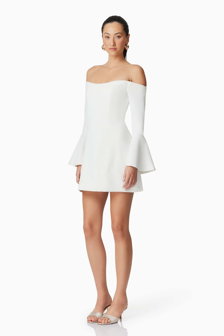 Elliatt Hazelle Mini Dress - Ivory photo 4