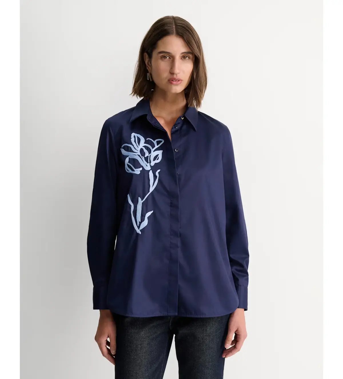 IRIS EMBROIDERED LONG SLEEVE SHIRT photo 2