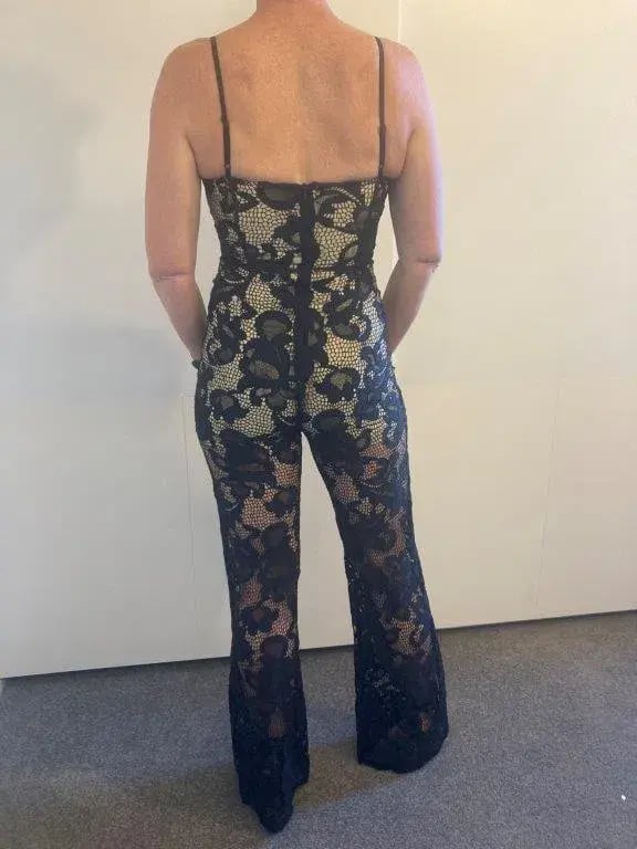 Winona Queen of Lack Jumpsuit Lace Size 8 photo 2