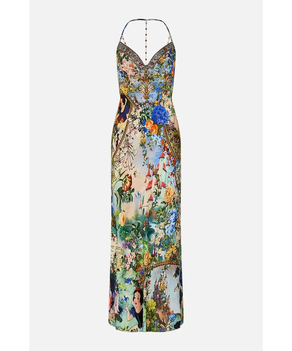 Camilla Chain Detail Slip Dress Multi Size 8 photo 3