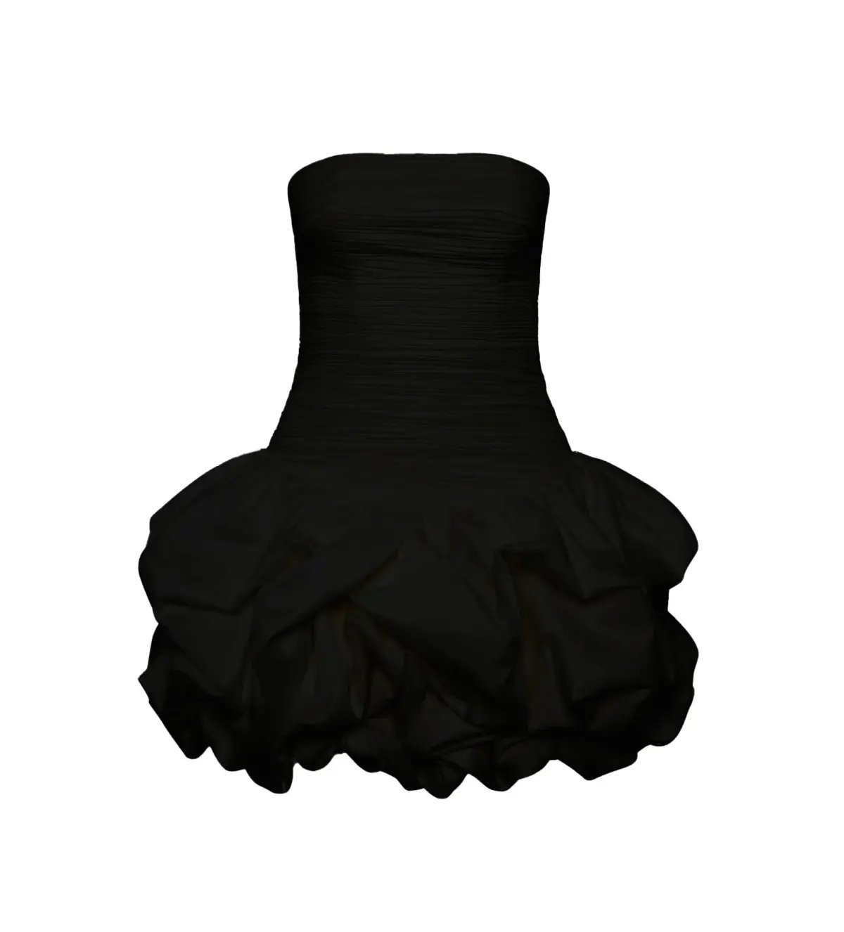 Aje Violette Bubble Hem Mini Dress Black Size AU 10 photo 4