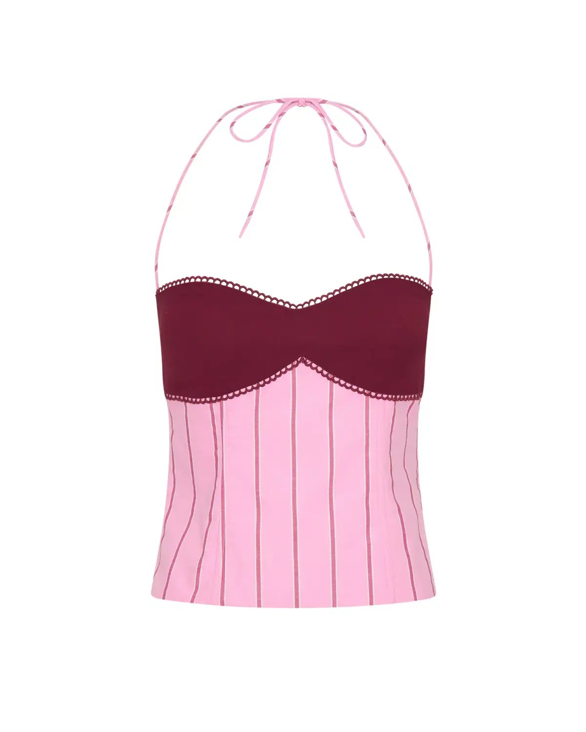 I am Delilah Angelina Corset & Maxi Skirt Set in Sangria/Pink Size S / AU 8 photo 5