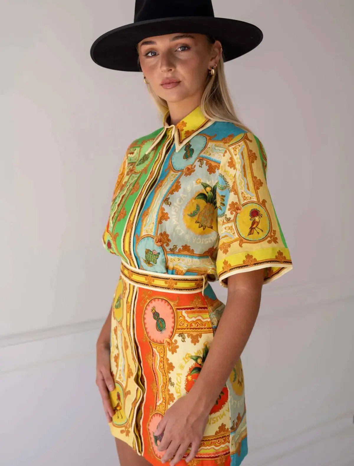 Alemais La Musica Mini Shirt Dress photo 2