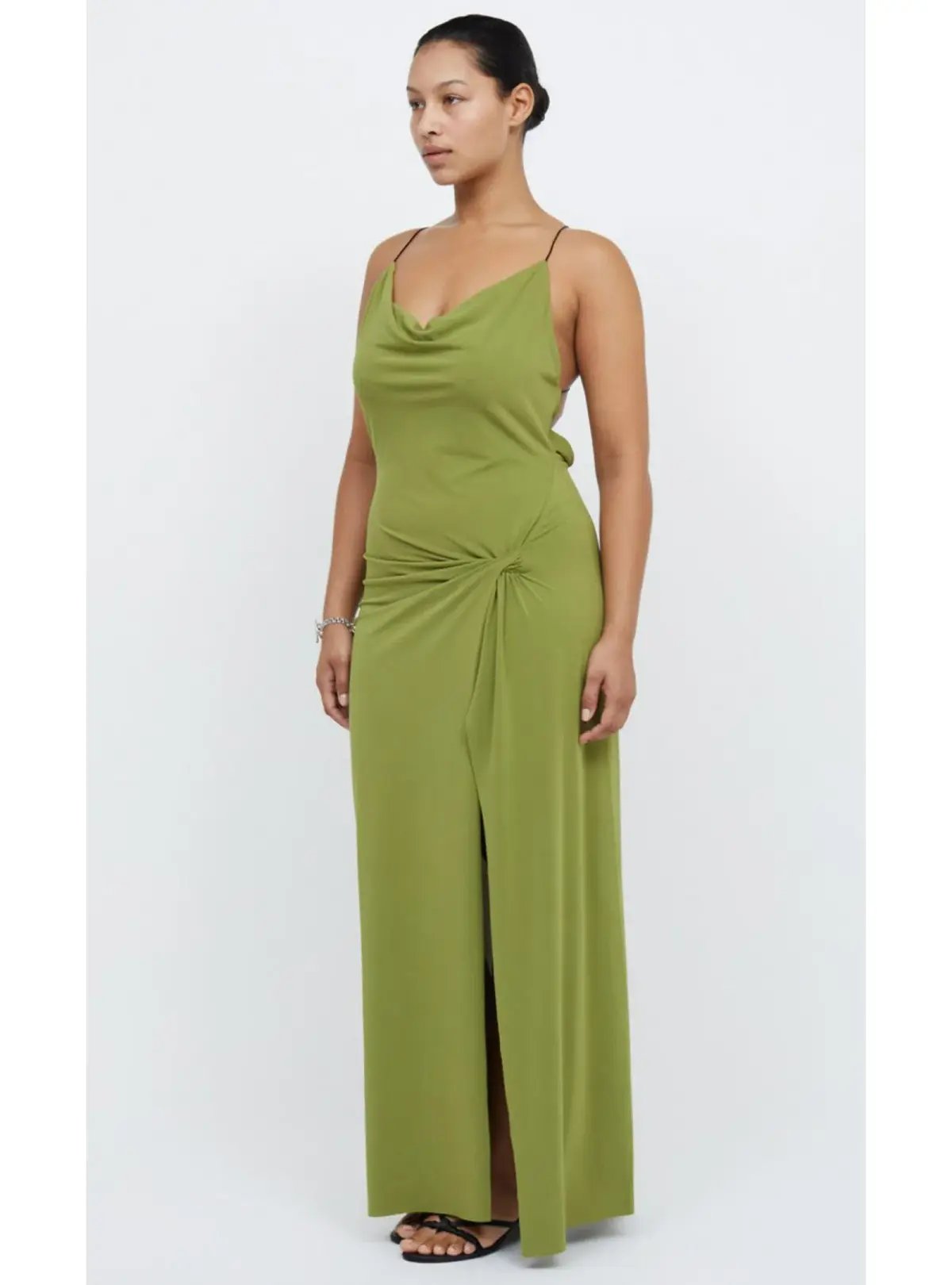 Bec & Bridge Myla Cowl Maxi Dress Fern Green Size AU 8 photo 2