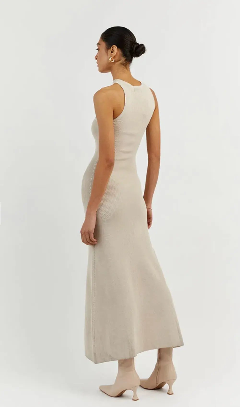 Dissh Adalyn Asym Midi Dress Stone Size 10 / M photo 2