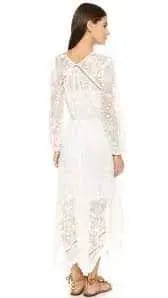 Zimmermann Roza Silk Veil Gathered Dress White With Slip Size 3/AU 14 photo 4