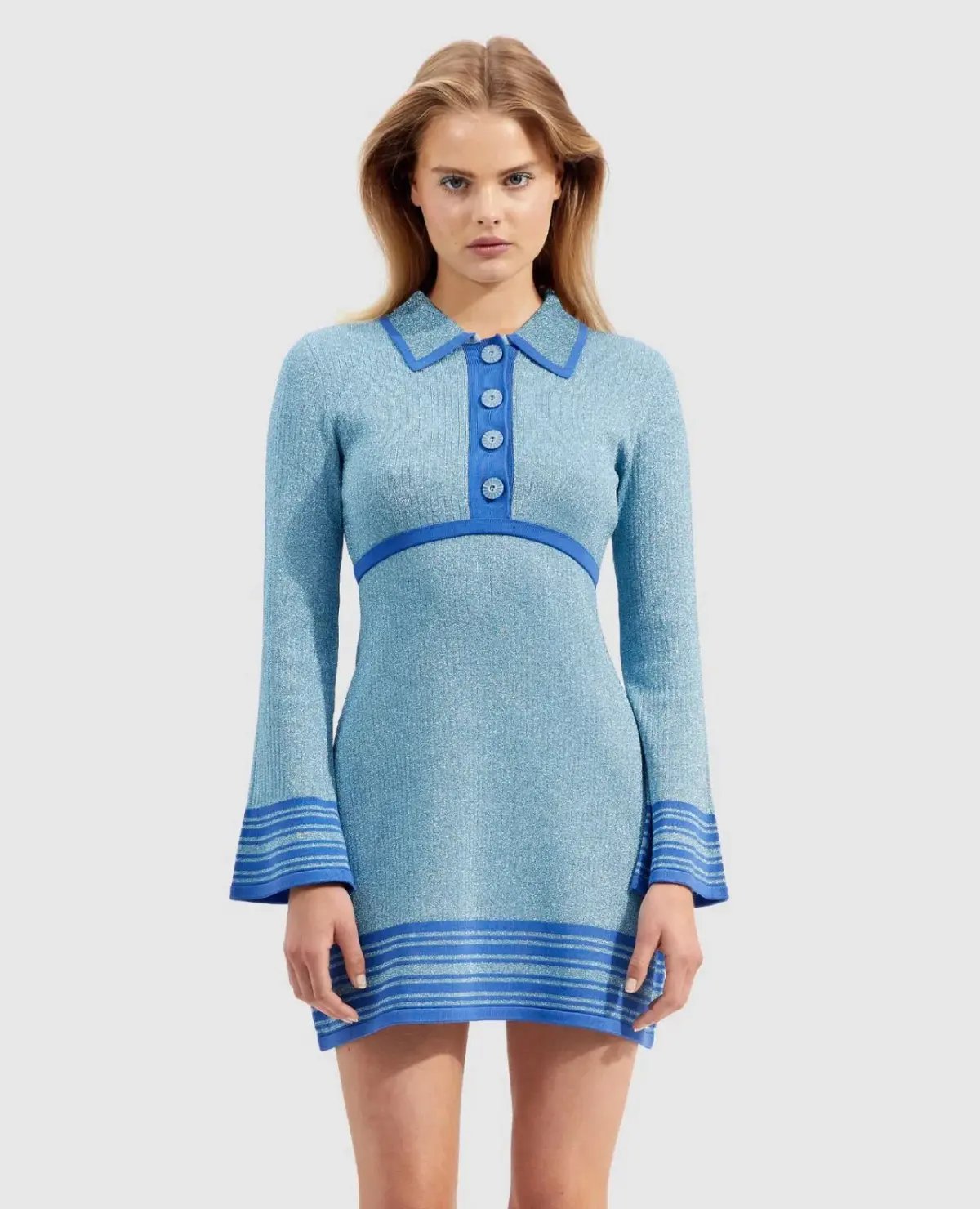 Alice McCall Under Water Mini Dress Blue Size 10 photo 2