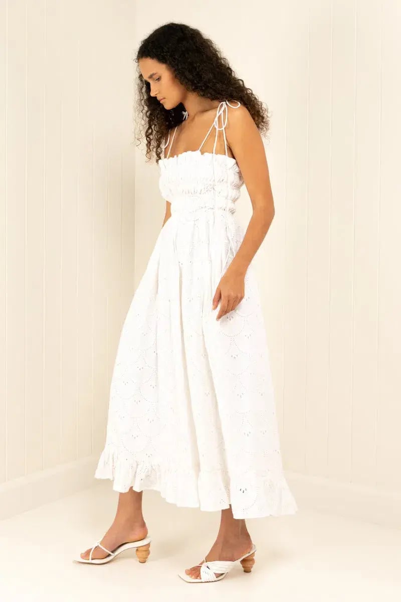 Palm Noosa Sail Away Dress White Size 8 photo 4