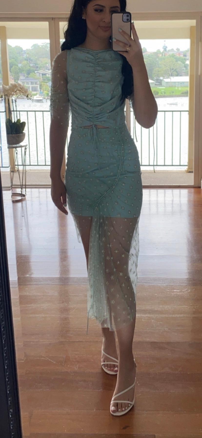 Alice McCall Peppermint Stardust Midi Dress Blue Size 8 photo 6