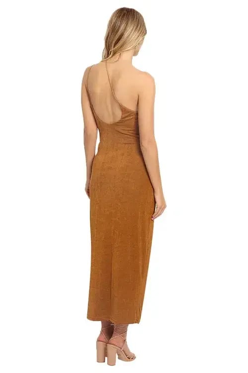 MISHA Saira Dress Brown Size 10 photo 3