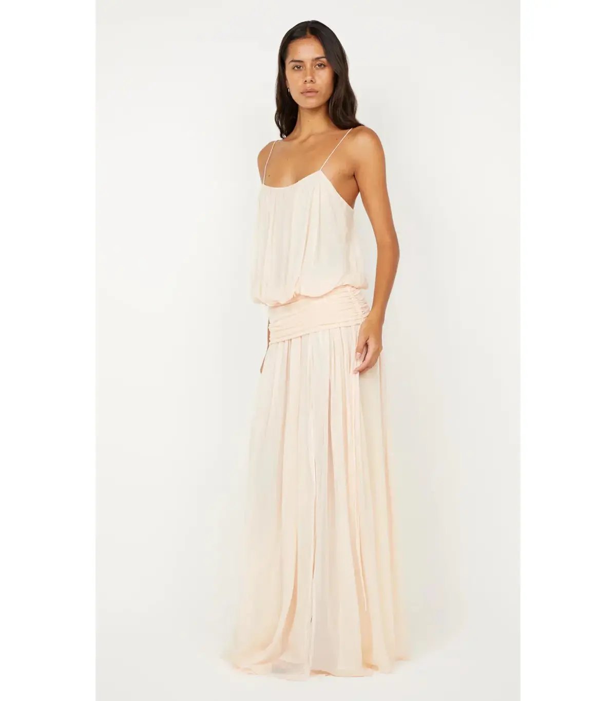 Bec & Bridge Camille Blouson Maxi Dress Peach Size 12 photo 2