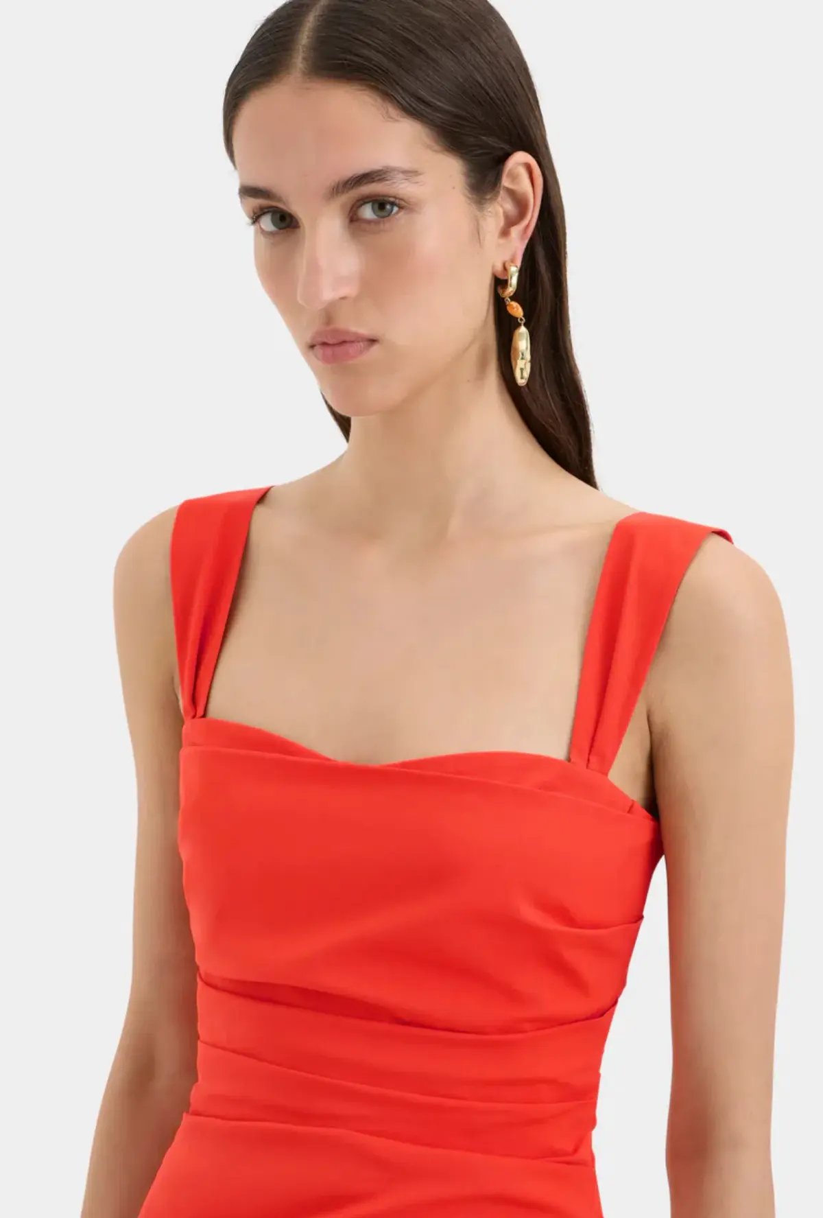 Sir the label Dahlia Balconette Gown Tangerine Size 2/Au 10 photo 2