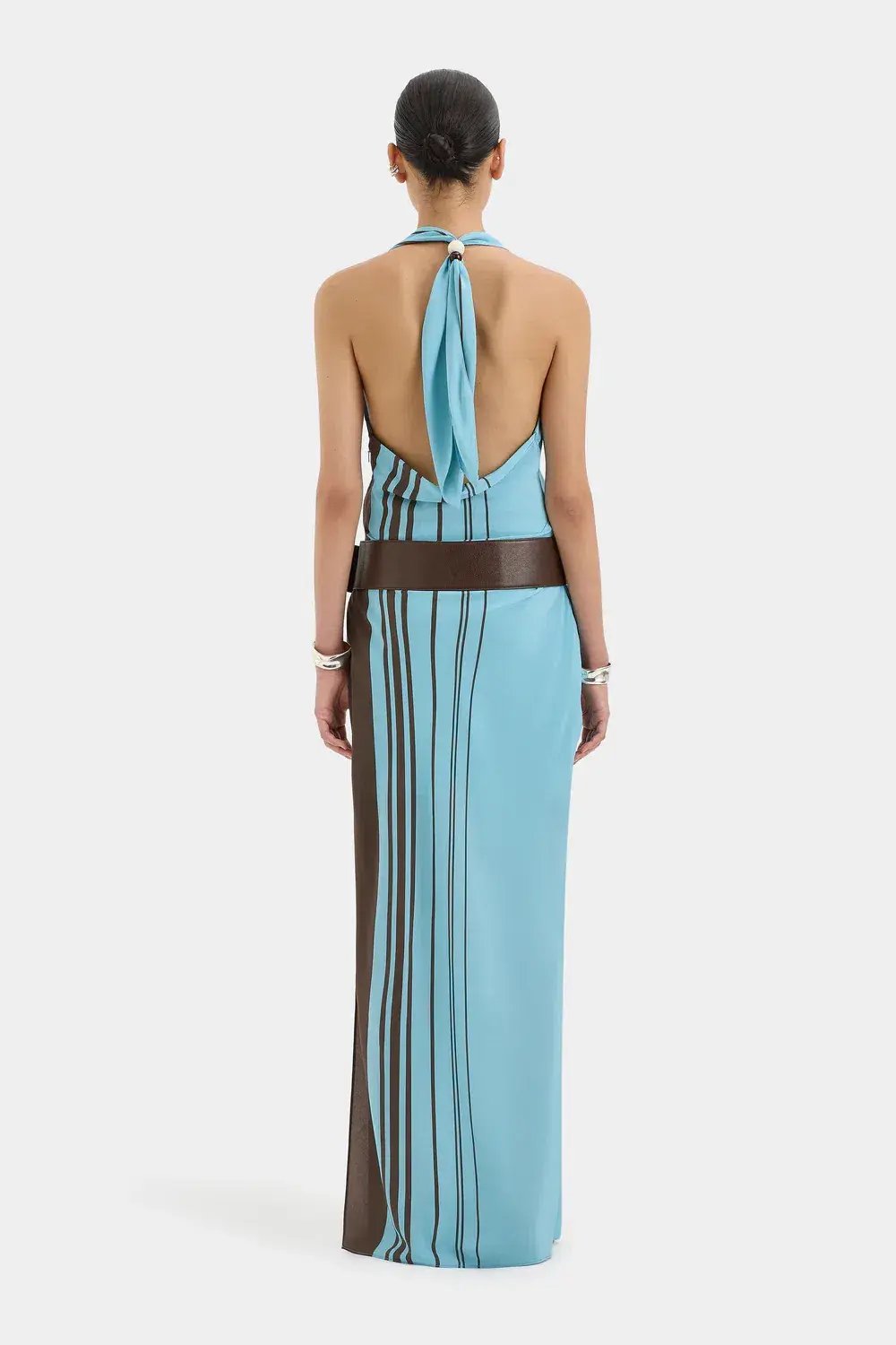 Sir the Label Rioja Halter Scarf Maxi Dress Size 4 photo 3