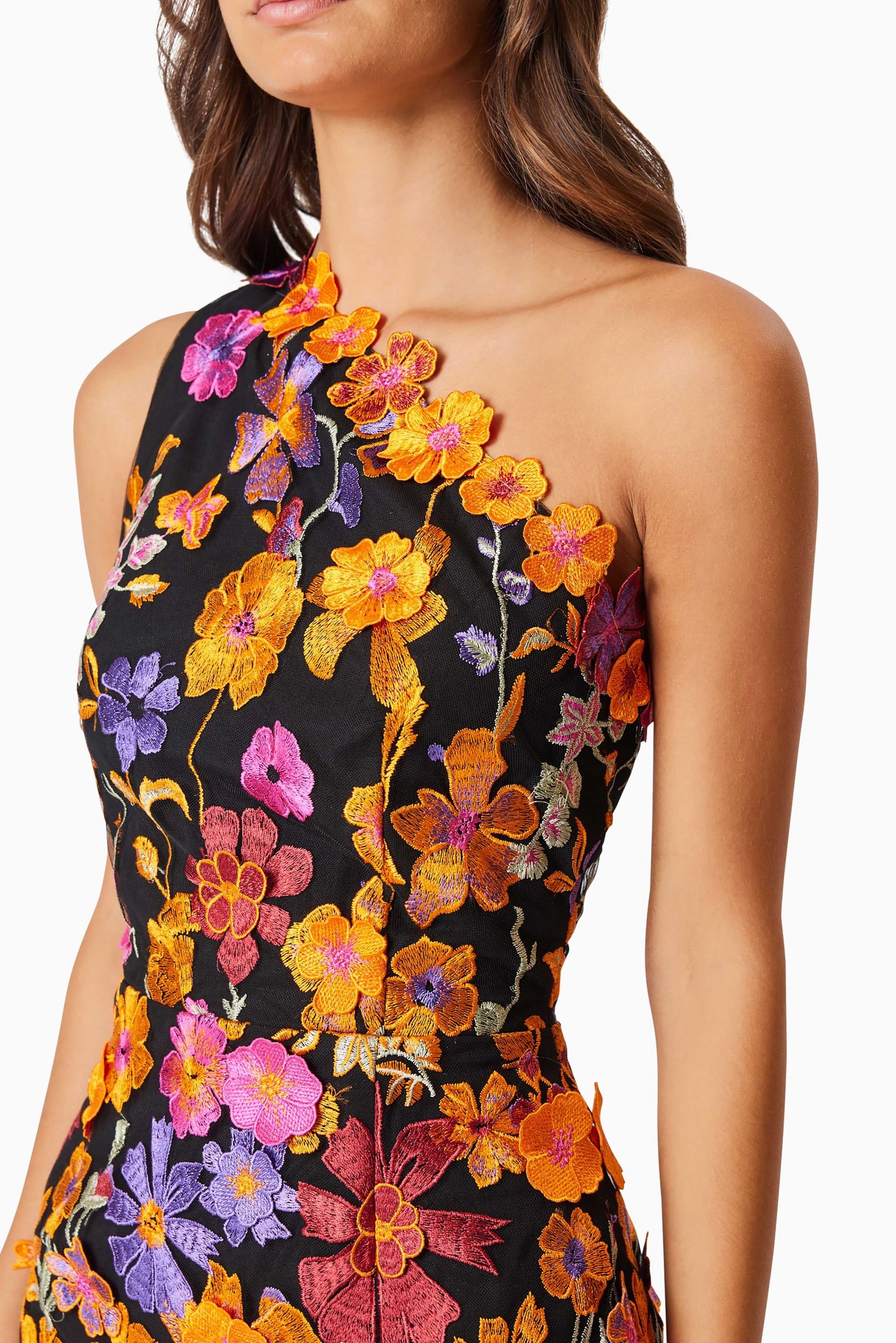 ELLIATT ALESSANDRA PARTY DRESS - ORANGE MULTI photo 5