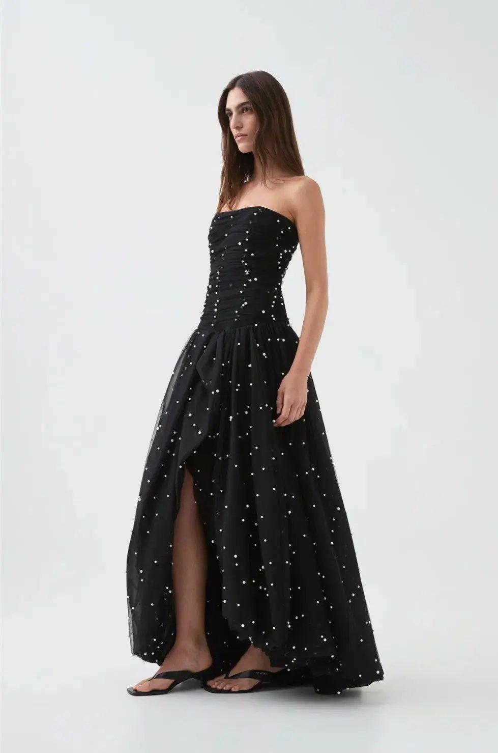 Aje Juniper Gown Black Size 12 photo 4