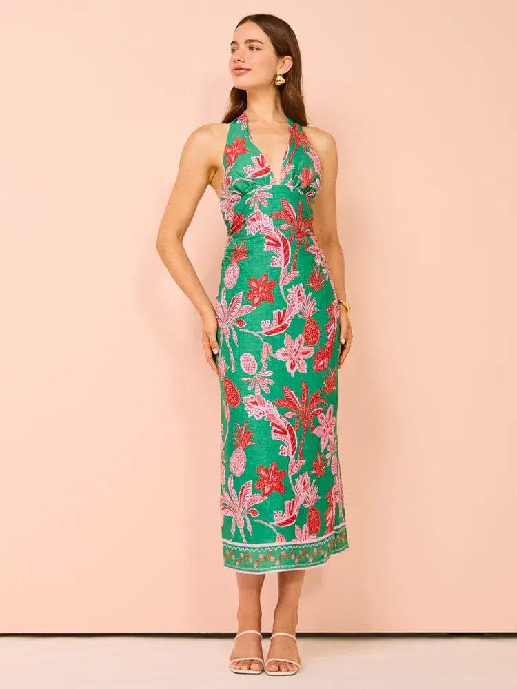 Ownley Kara Midi Dress Pineapple Print Size S / AU 8 photo 2