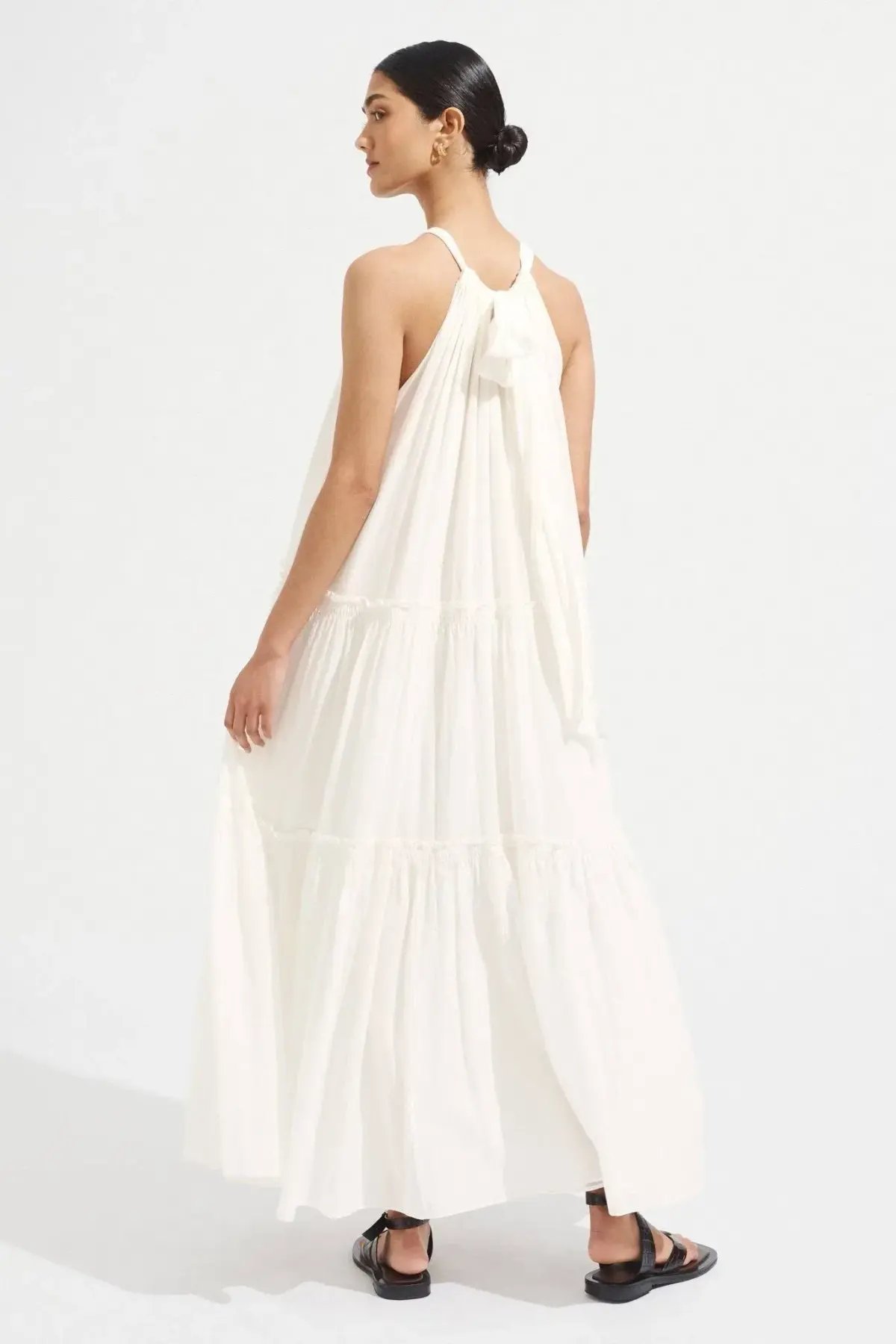 Steele Playa Cotton Maxi Dress Chalk White Size M / AU 10 photo 5
