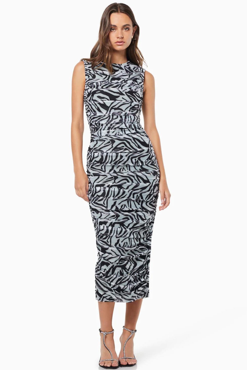 ELLIATT BERNADETTE DRESS - BLACK & WHITE photo 3