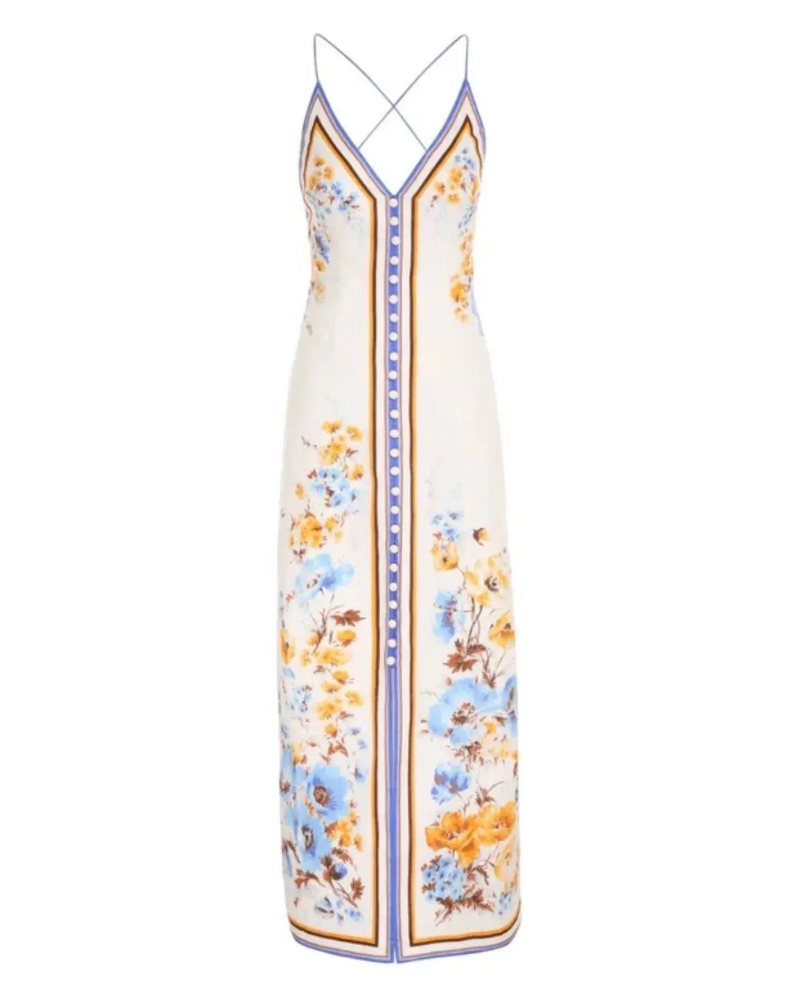 Zimmermann Halcyon Slip Dress Floral Size 1 / AU 10 photo 3