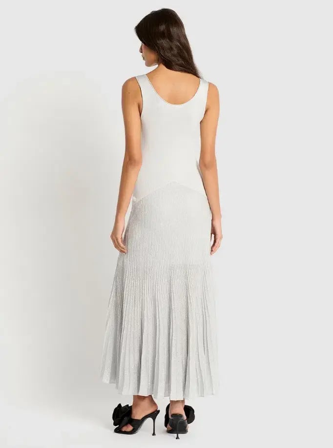 Sass & Bide Sun Energy Knit Dress Silver Size 8 photo 3