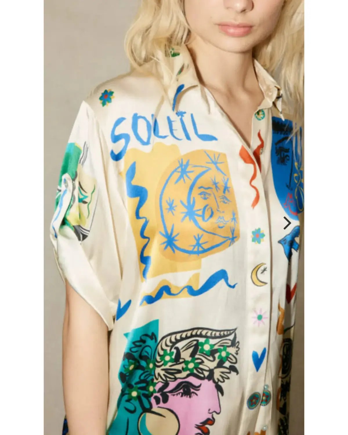 Alemais Soleil SIlk Shirt and Pant Set Print Size AU 14 photo 3