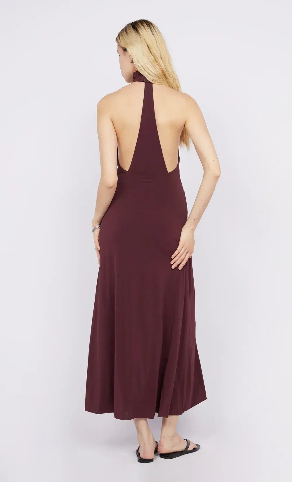Bec & Bridge Cassian Racer Dress Deep Plum Size 10 photo 3