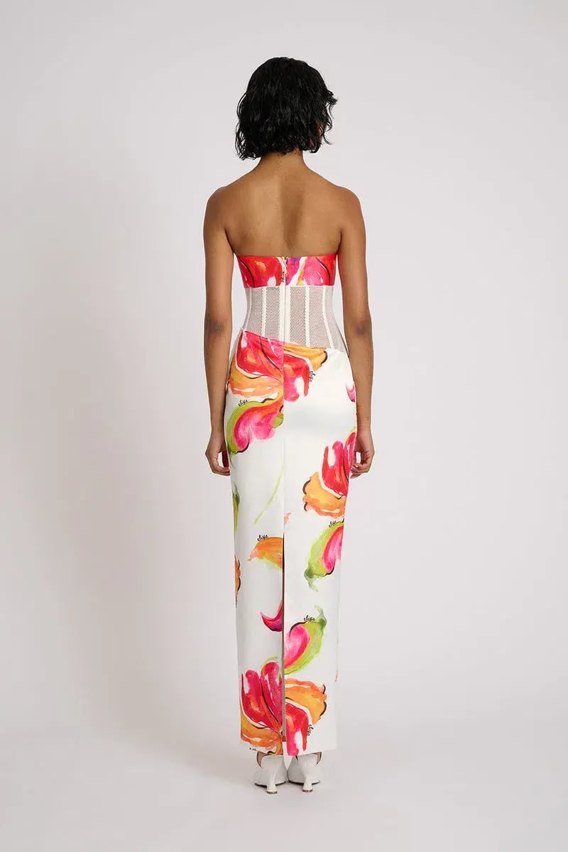 Eliya The Label Papaya Maxi Dress Floral Size XS / AU 6 photo 3
