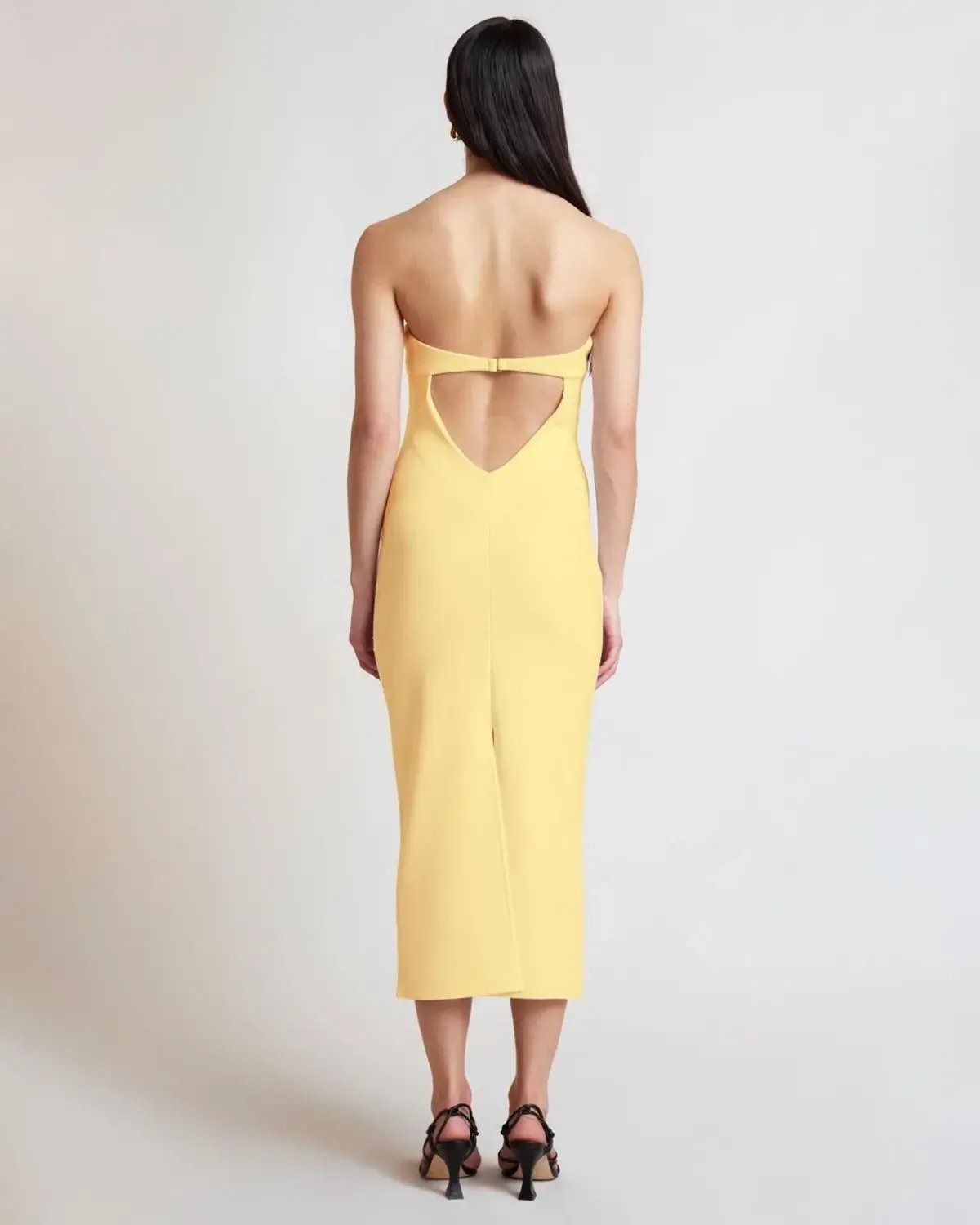 Bec & Bridge Noa Midi Dress Honey Yellow Size 8 photo 2