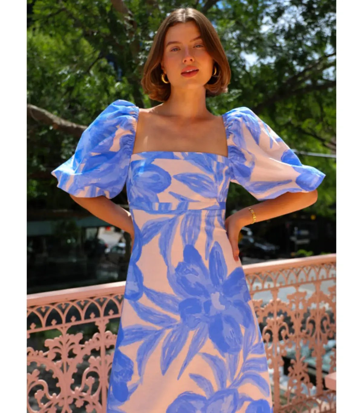 By Nicola Camille Maxi Dress in Blue Lagoon Size AU 10 photo 2