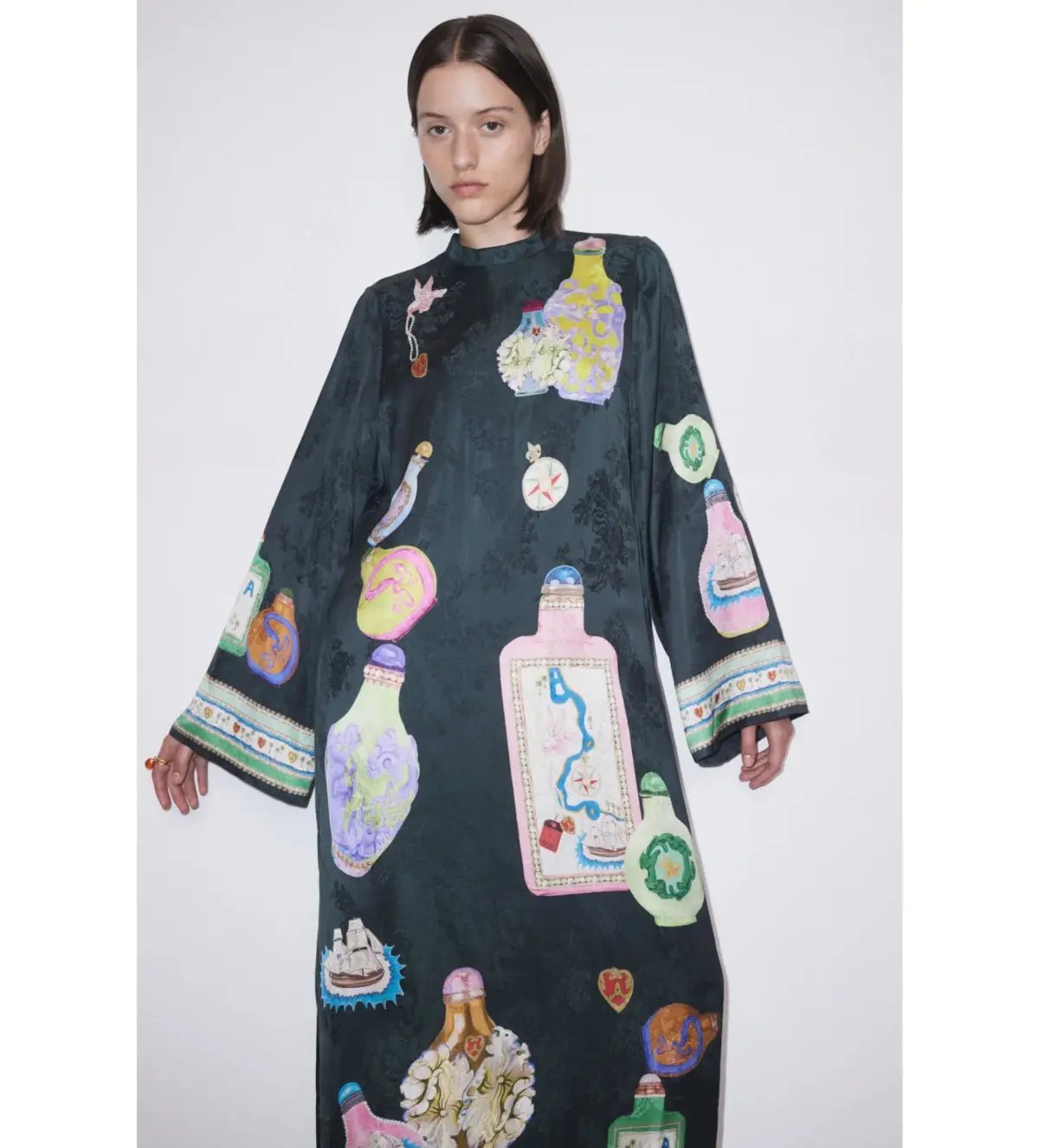 Alemais Royal Midi Dress Print Size AU 14 photo 3