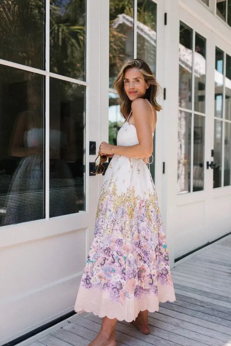 Zimmermann Jude Scallop Midi Dress Size AU 8 photo 2