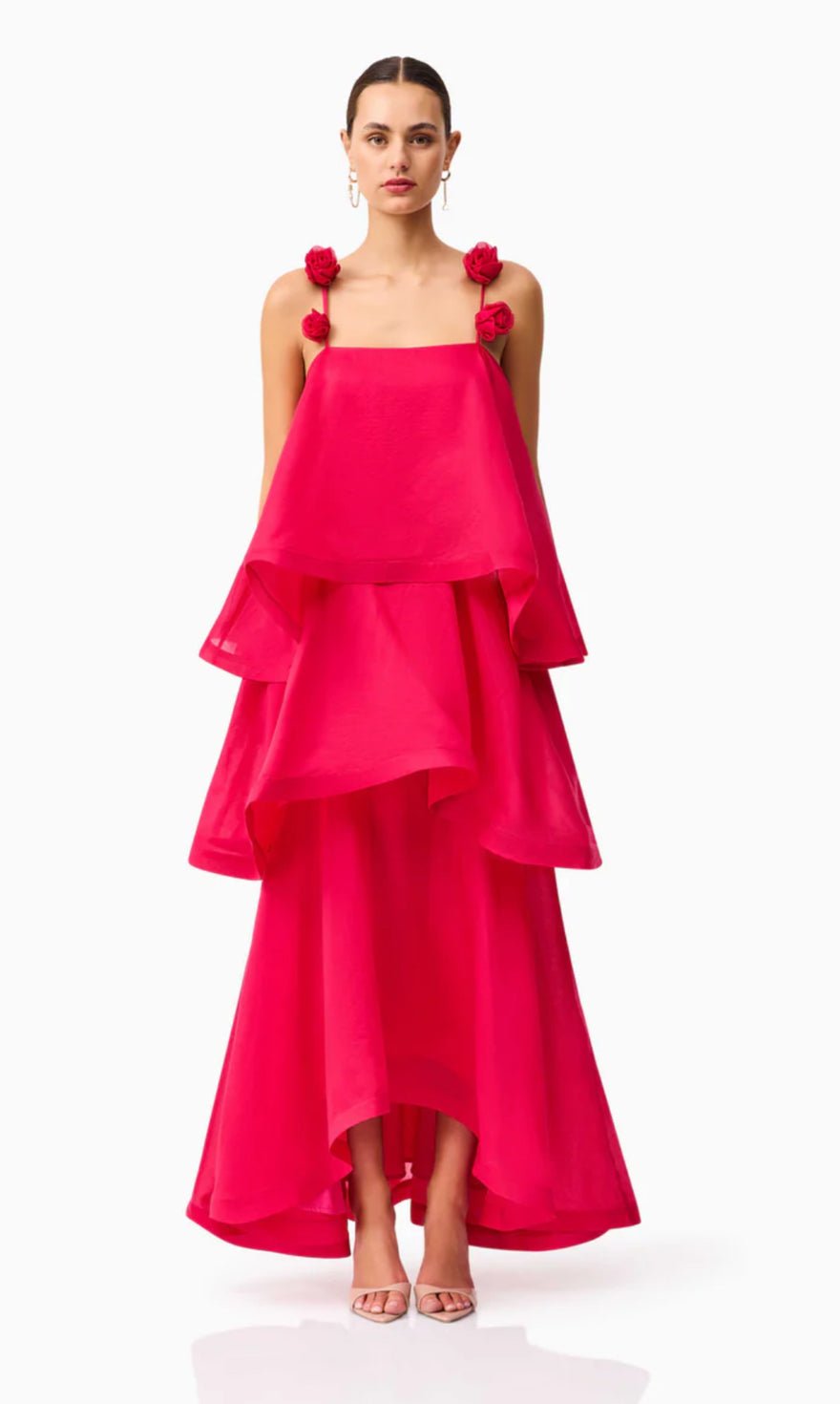 Elliatt Thalia Tiered Gown In Pink photo 3