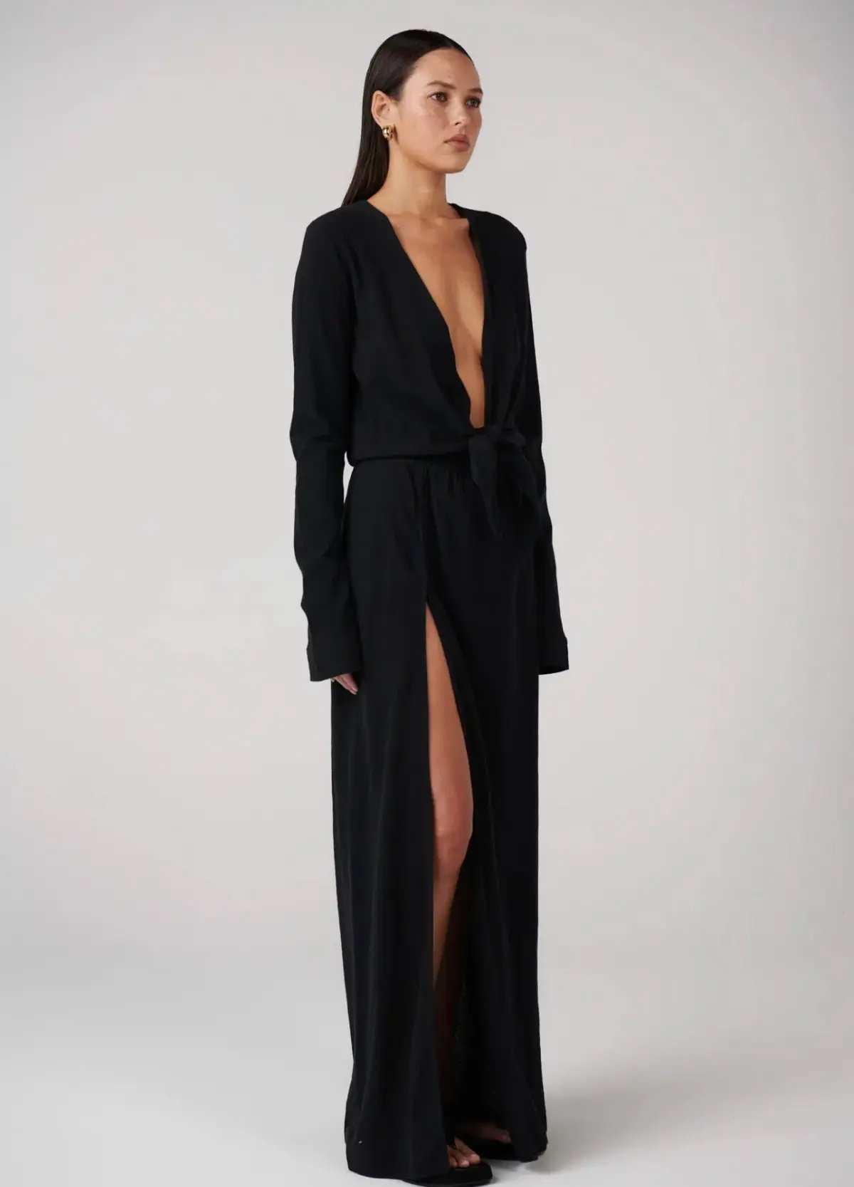 Bayse Rayna Maxi Dress Black Size 10 photo 2