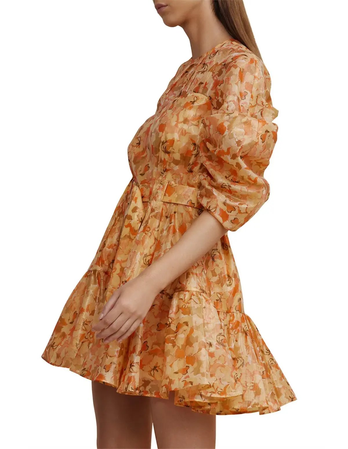 Acler Bonhill Mini Dress in Peach Parfait Size 12 photo 4