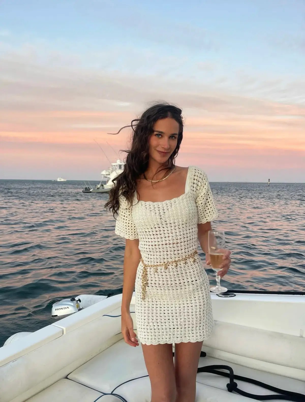 Isabelle Quinn Sofia Mini Dress Ivory White Size AU 4 photo 3