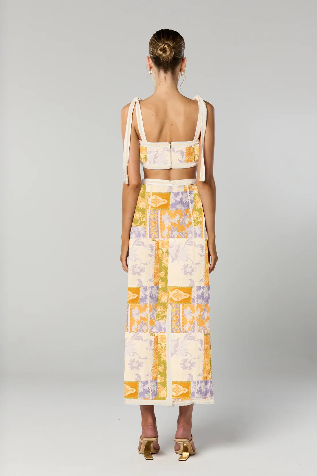 WINONA BILLIE MIDI SKIRT - PATCHWORK FLORAL photo 3