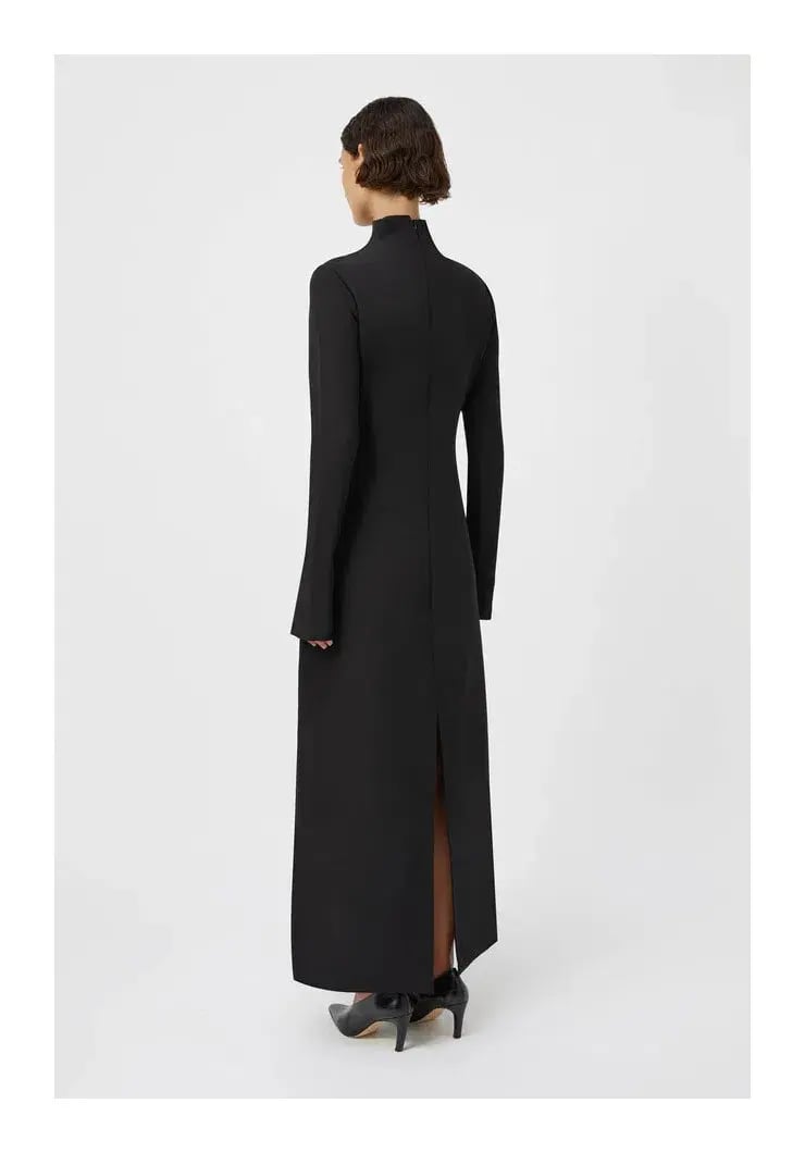 Camilla and Marc The Tenera Cocoon Maxi Dress in Black Size 10 photo 3